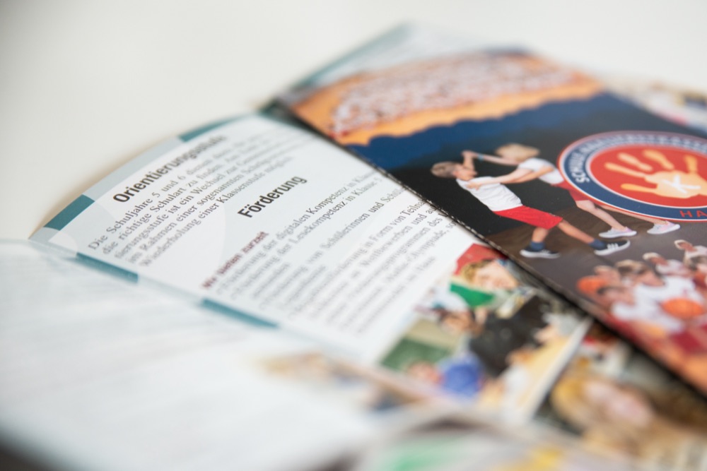 Individuell gestalteter Schul-Flyer